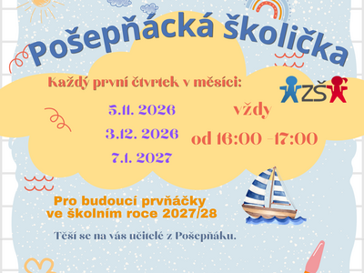 Pošepňácká školička 2026/27